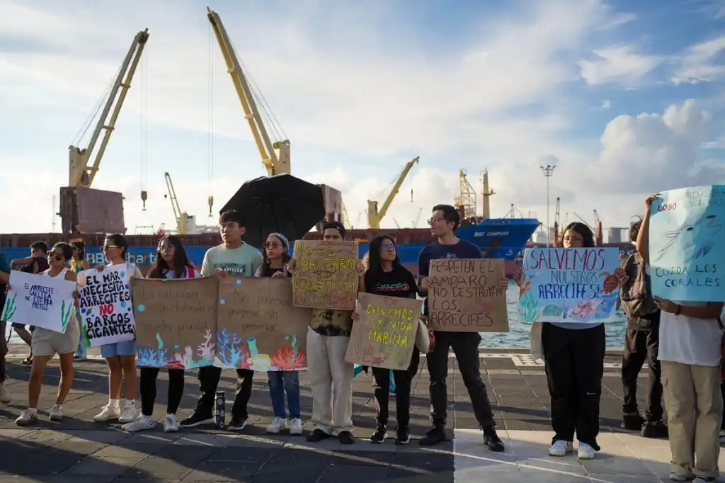 El arrecife La Gallega, bajo presión por la ampliación del puerto de Veracruz